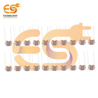 Light dependent resistors sensors 12 mm (LDR) GL12528 pack of 10pcs