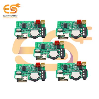 Wireless HI-FI boombox circuit modules with in-built bluetooth and 5 watt amplifier for direct speaker pack of 10pcs