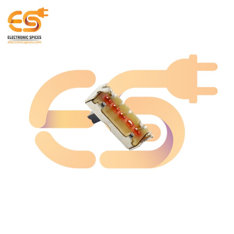 SS13D07 0.3A 30V SP3T 4 pin metal body panel mount plastic handles slide switches pack of 100pcs
