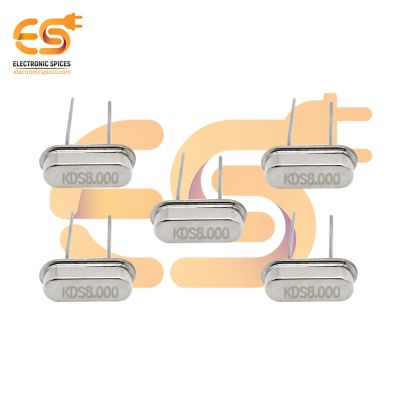 8MHz Electronic quartz crystal oscillator KDS8.000 through hole 2 pins pack of 20pcs