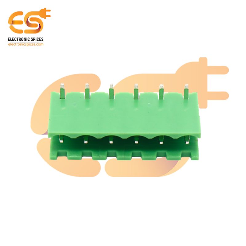 2EDGR-5.08-6P 6 pin 5.08mm pitch Pluggable Male terminal block connector pack of 5pcs