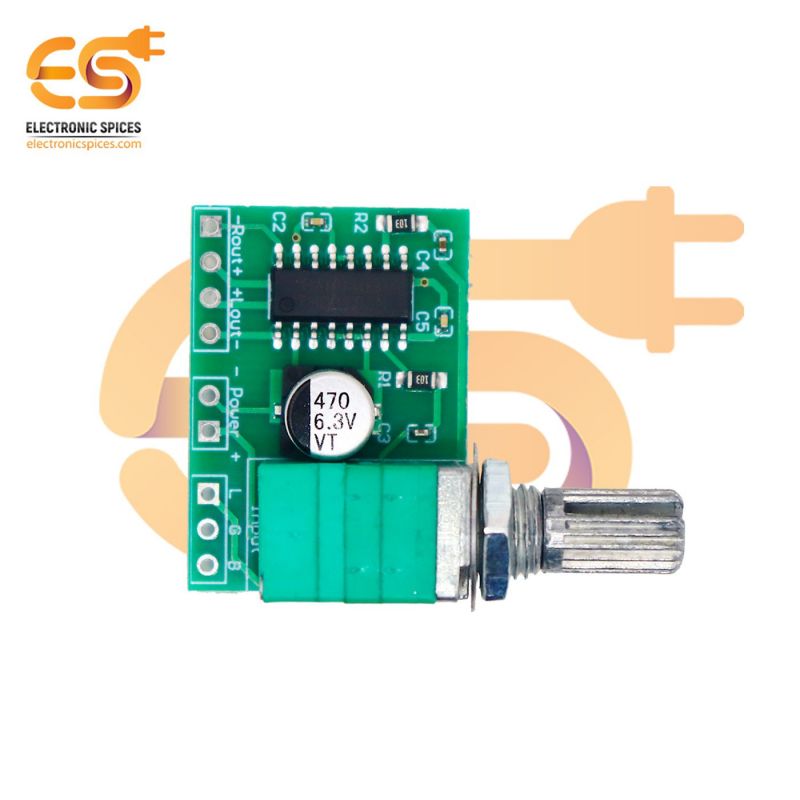 PAM8403 - GF1002 3W+3W Dual channel audio amplifier boards with switch potentiometer pack of 50pcs