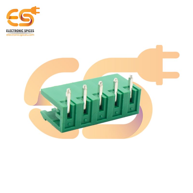 Male and Female pair of 5 pin 5.08mm pitch pluggable terminal block connector pack of 5 pair (2EDGR-5.08-5P and 2EDGK-5.08-5P)
