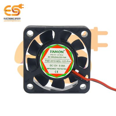 Mini 4010 1.55 inch (40x40x10mm) Brushless 12V DC exhaust cooling fans pack of 100pcs