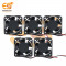 Mini 4020 1.55 inch (40x40x20mm) Brushless 12V DC exhaust cooling fans pack of 10pcs