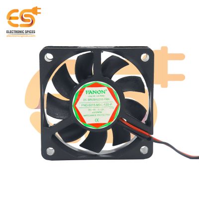 Mini 6015 2.40 inch (60x60x15mm) Brushless 12V DC exhaust cooling fan single piece