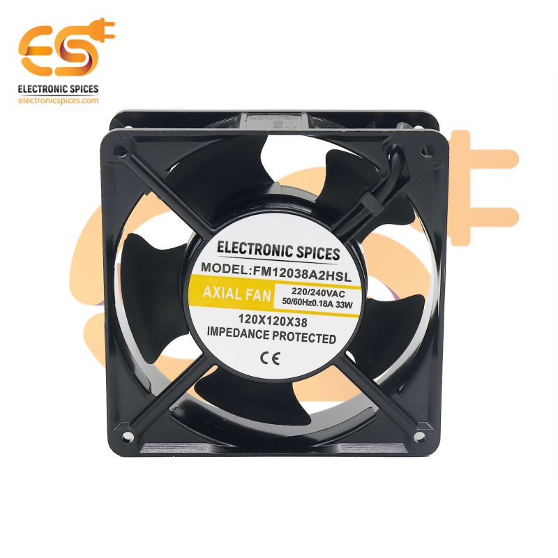 12038 4.75 inch (120x120x38mm) Brushless 240V AC 33W exhaust cooling fans pack of 50pcs