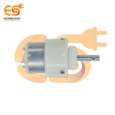12V 400 rpm heavy duty geared DC motor (White)