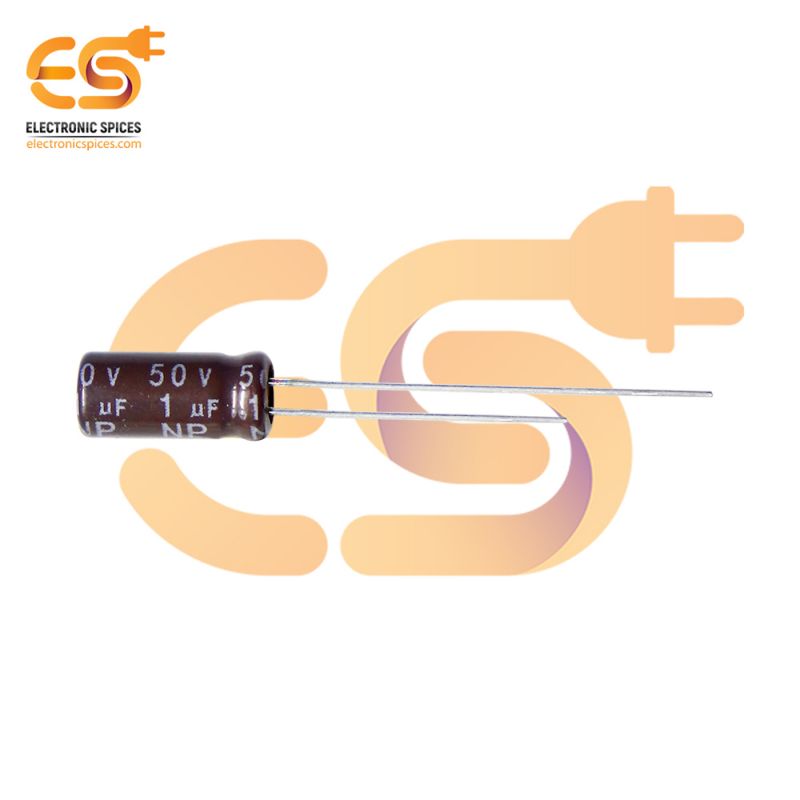 1 uf 50V Polarized electrolytic capacitor pack of 50pcs