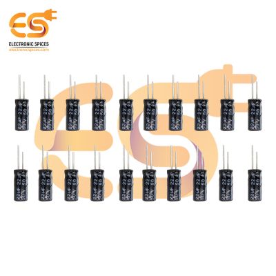 22 uf 50V Polarized electrolytic capacitor pack of 50pcs