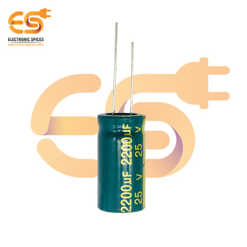 2200 uf 25V Polarized electrolytic capacitor pack of 50pcs
