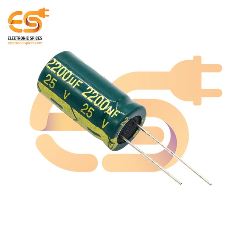 2200 uf 25V Polarized electrolytic capacitor pack of 50pcs