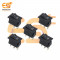 KCD11-101 3A 250V AC black color 3 pin SPDT mini plastic rocker switch pack of 5pcs