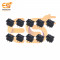 KCD11-101 3A 250V AC black color 2 pin SPST mini plastic rocker switches pack of 10pcs