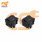KCD4-QY605 6A 250V AC black color 4 pin DPDT small plastic rocker switch pack of 2pcs