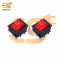 KCD4 16A 250V AC red color 6 pin DPDT heavy duty plastic rocker switch with indicator pack of 2pcs