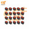 KCD1 6A 250V 3 pins SPST red color plastic rocker switches with indicator pack of 100pcs