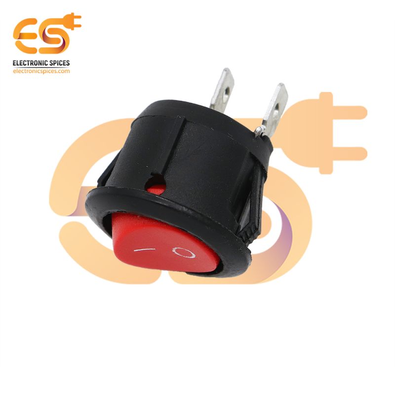 5-Pack KCD1 Rocker Switches - 15mm Round 2 Pin & 3 Pin Power Switches 3A/250V