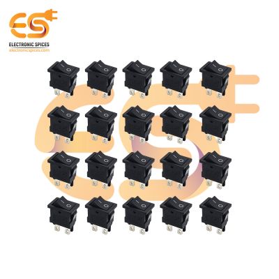 KCD1-104 6A 250V AC black color 4 pins DPST small plastic rocker switches pack of 100pcs