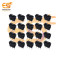KCD3 15A 250V AC black color 3 pins SPCO heavy duty plastic rocker switches pack of 50pcs