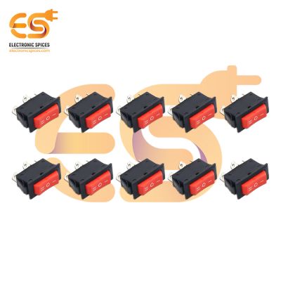 KCD3 15A 250V AC red color 3 pins SPCO heavy duty plastic rocker switches pack of 50pcs