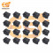 KCD4 16A to 20A 125v-250V black color 4 pin DPDT heavy duty plastic rocker switch pack of 50pcs