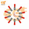 FDD1-250 10A Red color 22-16 AWG wire gauge Hard plastic insulated Male blade crimp connector pack of 20pcs