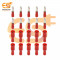 Male and Female pair of 10A red color 22-16 wire gauge bullet crimp connector pack of 20 pair (MPD1-250 and FRD1-250)