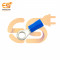 RV2-5 15A Blue color 16-14 AWG wire gauge 5mm diameter Hard plastic insulated ring crimp connector pack of 50pcs