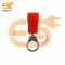 RV1-4 15A Red color 22-16 AWG wire gauge 4mm diameter Hard plastic insulated ring crimp connector pack of 20pcs
