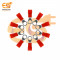 RV1-4 15A Red color 22-16 AWG wire gauge 4mm diameter Hard plastic insulated ring crimp connector pack of 50pcs