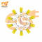 RV5-5 15A Yellow color 12-10 AWG wire gauge 5mm diameter Hard plastic insulated ring crimp connector pack of 20pcs