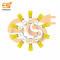 RV5-5 15A Yellow color 12-10 AWG wire gauge 5mm diameter Hard plastic insulated ring crimp connector pack of 50pcs