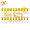 RV5-5 15A Yellow color 12-10 AWG wire gauge 5mm diameter Hard plastic insulated ring crimp connectors pack of 200pcs