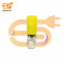 RV5-4 15A Yellow color 12-10 AWG wire gauge 4mm diameter Hard plastic insulated ring crimp connector pack of 20pcs