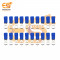RV2-4 15A Blue color 16-14 AWG wire gauge 4mm diameter Hard plastic insulated ring crimp connectors pack of 200pcs