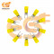 SV5-4 25A Yellow color 12-10 AWG wire gauge 4mm pitch Hard plastic insulated spade crimp connector pack of 50pcs