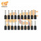 E1508 18A Black color 16 AWG wire gauge hard nylon insulated Ferrule wire crimp connectors pack of 200pcs