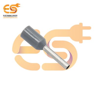 E7508 20A Grey color 20 AWG wire gauge hard nylon insulated Ferrule wire crimp connector pack of 50pcs