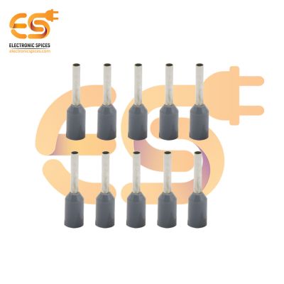E7508 20A Grey color 20 AWG wire gauge hard nylon insulated Ferrule wire crimp connectors pack of 100pcs