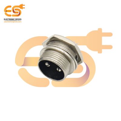 GX16 Male 2 pin 5A metal aviation connector pack of 1pcs