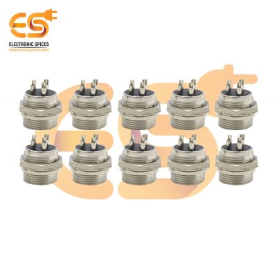 GX16 Male 3 pin 5A metal aviation connectors pack of 10pcs