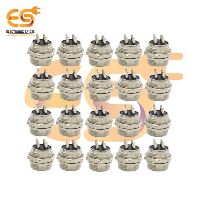 GX16 Male 4 pin 5A metal aviation connectors pack of 50pcs