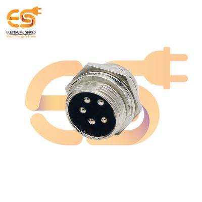 GX16 Male 5 pin 5A metal aviation connector pack of 1pcs