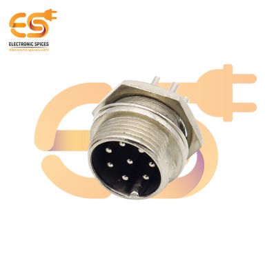 GX16 Male 8 pin 5A metal aviation connector pack of 1pcs
