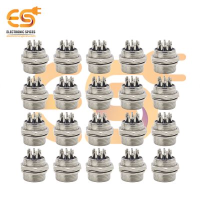 GX16 Male 8 pin 5A metal aviation connectors pack of 50pcs