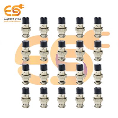 GX16 Female 2 hole 5A metal aviation connectors pack of 50pcs