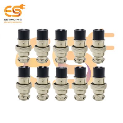 GX16 Female 4 hole 5A metal aviation connectors pack of 10pcs