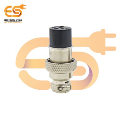 GX16 Female 7 hole 5A metal aviation connector pack of 1pcs