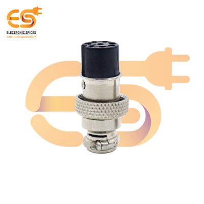 GX16 Female 8 hole 5A metal aviation connector pack of 1pcs